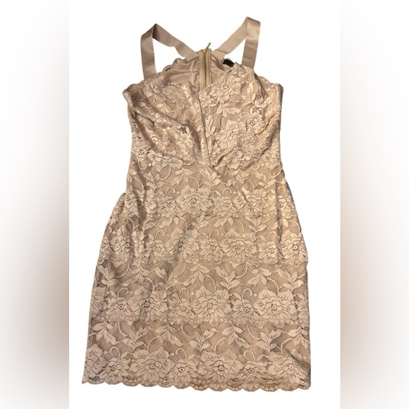 Elegant Lace Dress in Cream - Picture 1 of 6